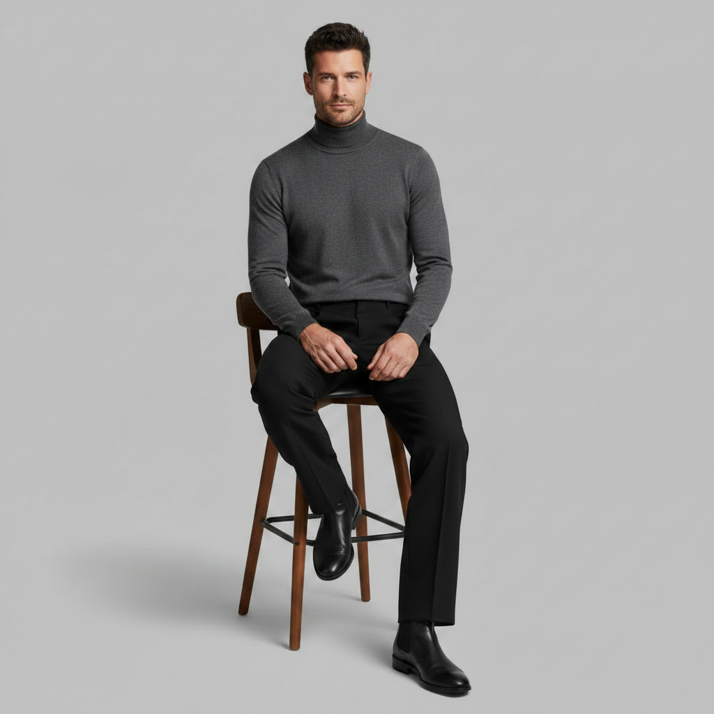 Herren-Plisseehose | Formelle Bundfaltenhose für Herren