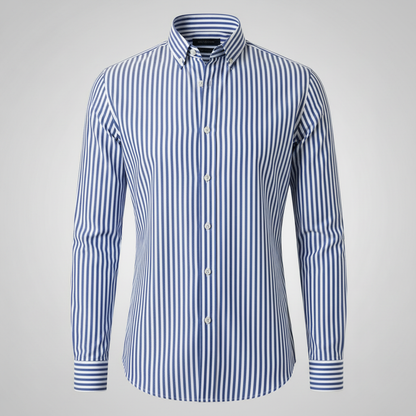 Antonio Gestreiftes Herrenhemd | Herren Hemden Langarm Sommer 0