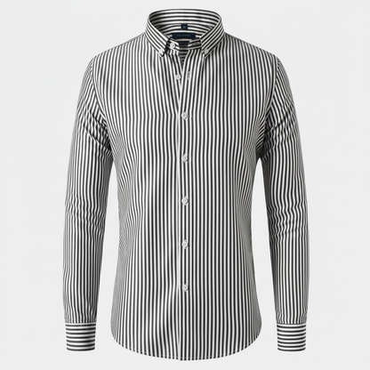Antonio Gestreiftes Herrenhemd | Herren Hemden Langarm Sommer 6