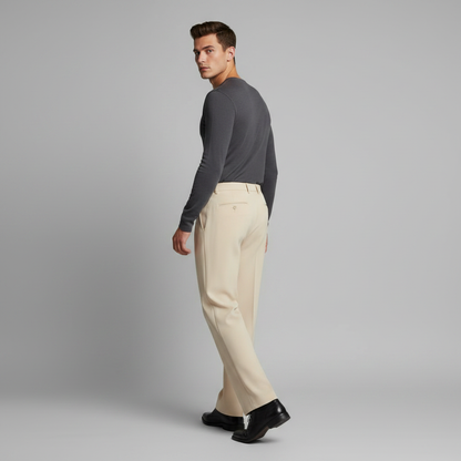 Herren-Plisseehose | Formelle Bundfaltenhose für Herren