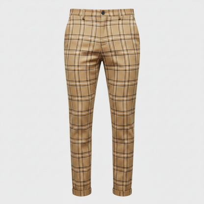 Sasha Chinohose | Kariert | Herrenhose Slim Fit 7