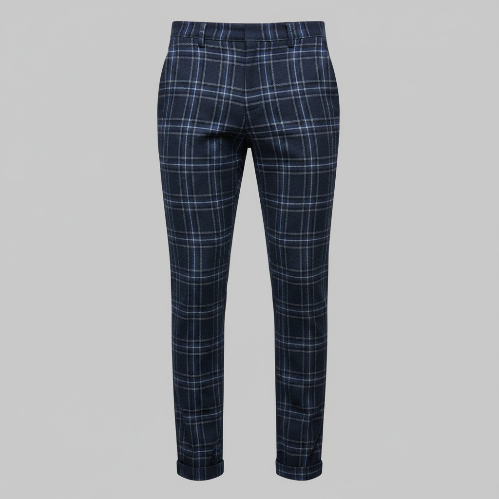 Sasha Chinohose | Kariert | Herrenhose Slim Fit 8