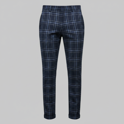 Sasha Chinohose | Kariert | Herrenhose Slim Fit 8