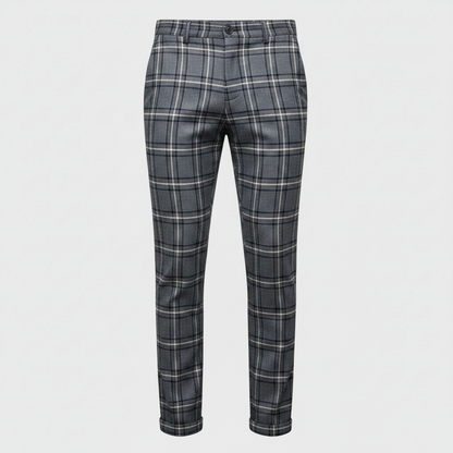 Sasha Chinohose | Kariert | Herrenhose Slim Fit 9