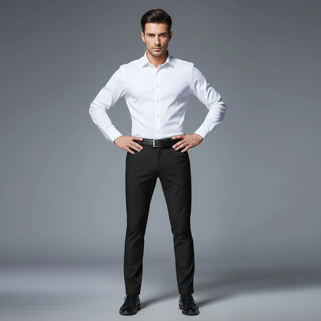 Saul Slim-Fit-Hose | Herren Hosen aus Dehnbarem Stoff