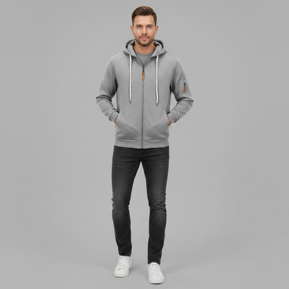 Utility-Hoodie Herren | Sweatshirt mit Reißverschluss
