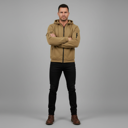 Utility-Hoodie Herren | Sweatshirt mit Reißverschluss