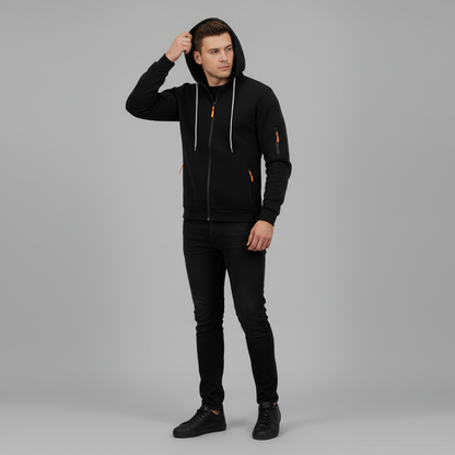 Utility-Hoodie Herren | Sweatshirt mit Reißverschluss