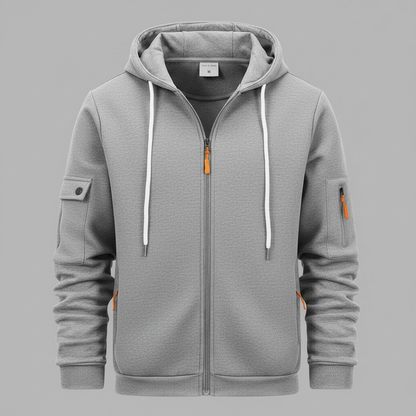 Utility-Hoodie Herren | Sweatshirt mit Reißverschluss 0