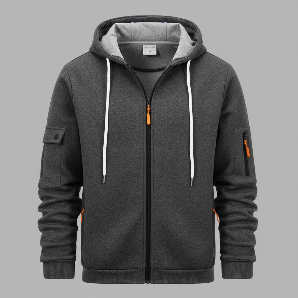 Utility-Hoodie Herren | Sweatshirt mit Reißverschluss 6
