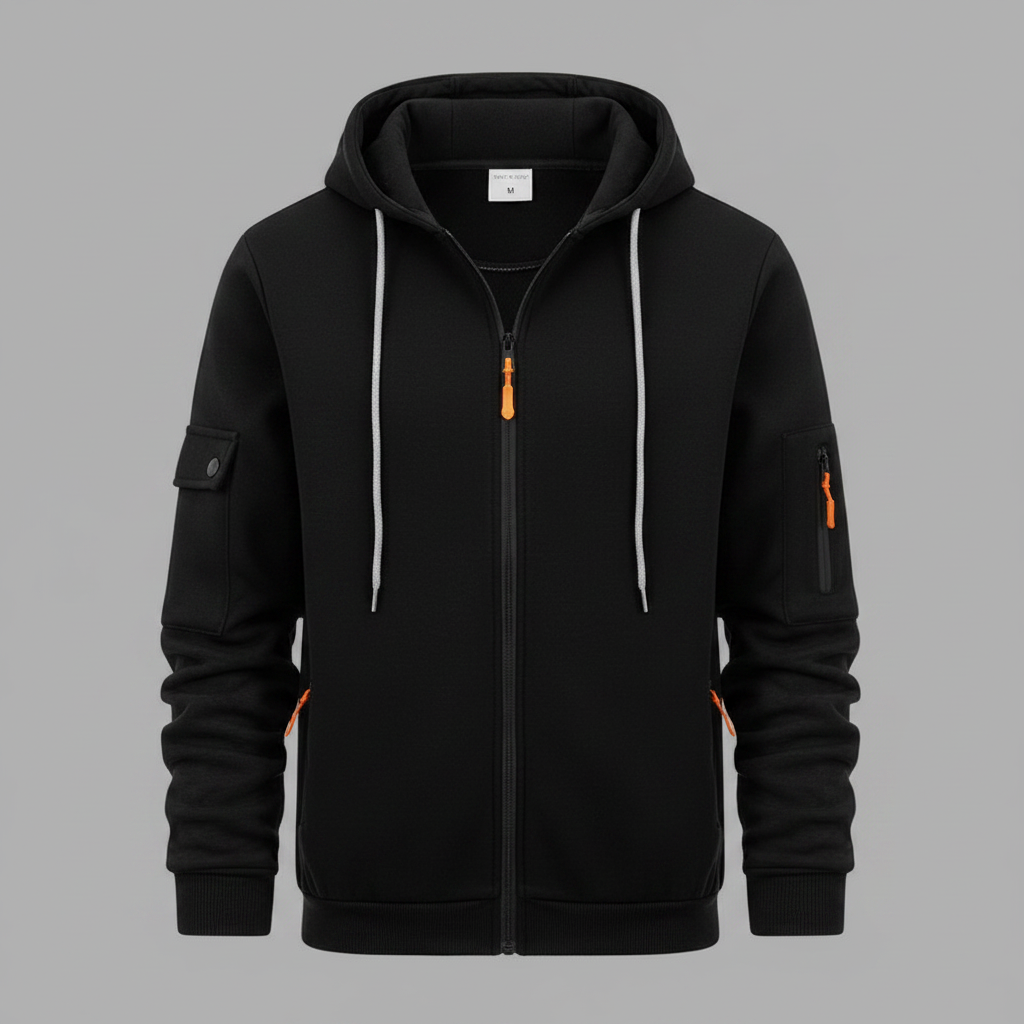Utility-Hoodie Herren | Sweatshirt mit Reißverschluss 7